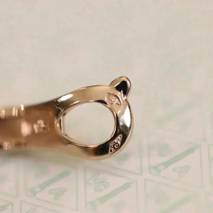 [Love More]CLOVER MEDIUM 1 MOTIFS FUll DIAMOND EARRINGS