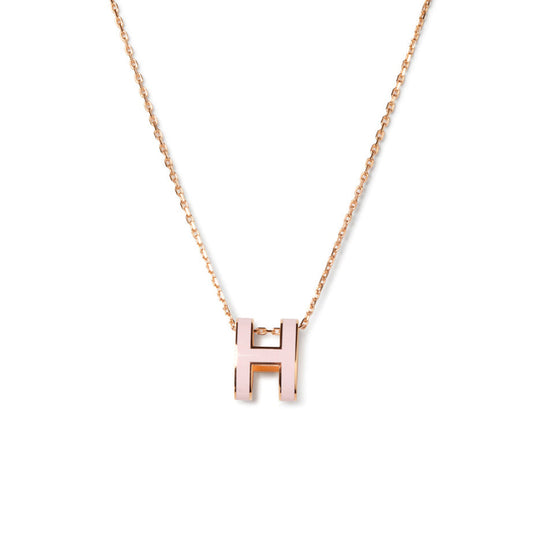[Love More]POP H PEDANT PINK GOLD