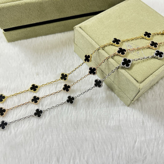 [Love More]CLOVER 6 MOTIF  ONYXS BRACELET